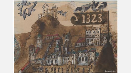 Nacionalinė mokinių piešinių paroda „Kelionė laiku – atgimusi Vilniaus istorija“