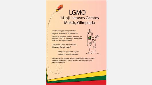 Skelbiama registracija į 14-ąją Lietuvos gamtos mokslų olimpiadą
